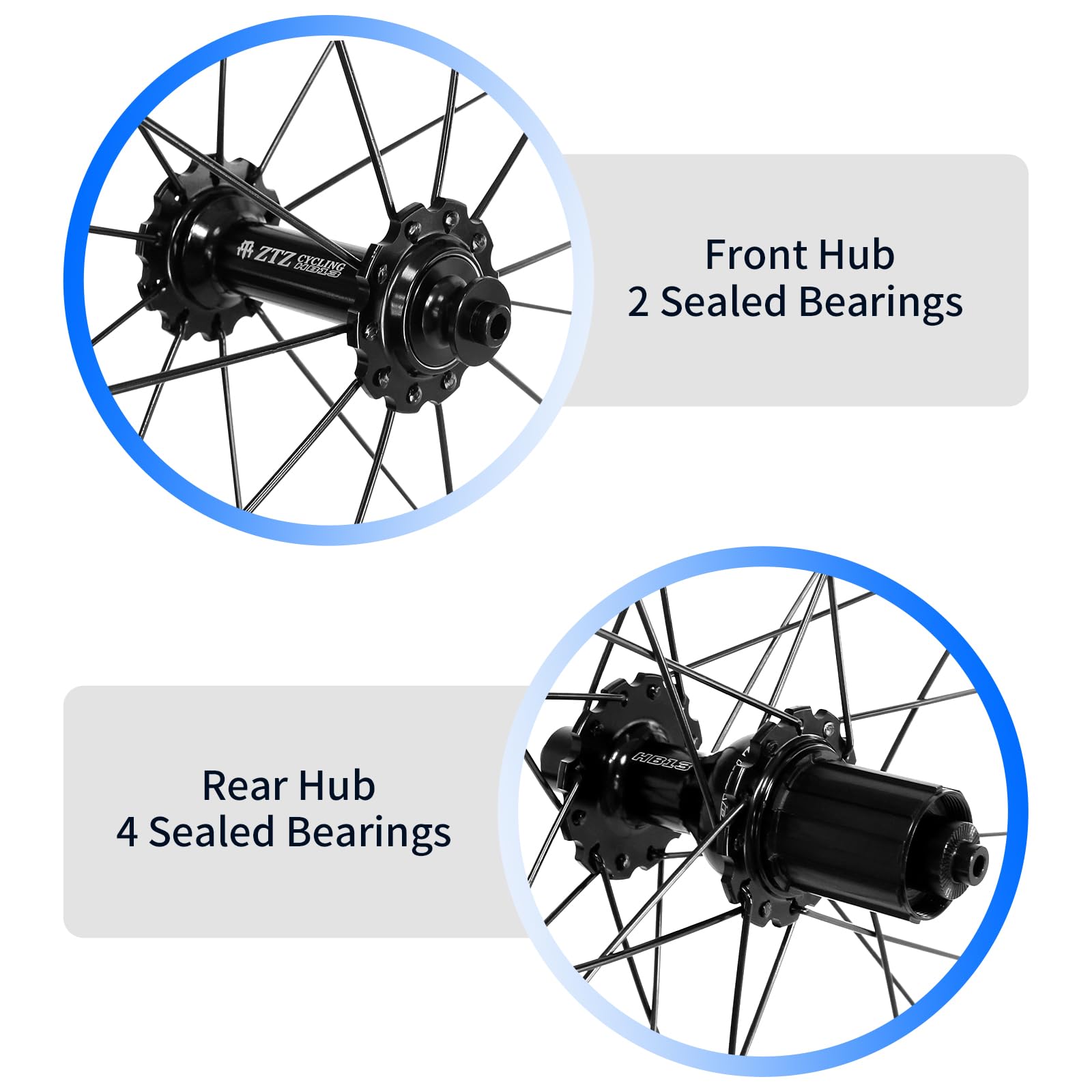 Amazon.com: ZTZ 700C Road Bike Wheelset,Rim Brake,Fit 8-12 Speed